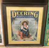 Deering Harvesters Lithograph Red Wagon