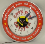 Cat-Tex Soles Lighted Advertising Bubble Clock