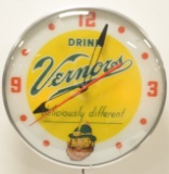 Drink Vernor's Advertising Clock