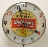 10-2-4 Dr. Pepper Advertising Clock-
