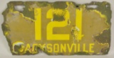 1913 Jacksonville Florida Porcelain License Plate