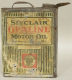 Early Sinclair Opaline 1 Gallon Motor Oil Can