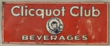 SST Embossed Clicquot Club Beverages Adv Sign
