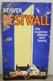 Large SSP Beaver Bestwall Advertising Sign
