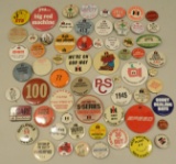 Lot of Vintage IH Advertising Pinback Buttons