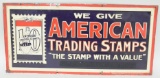 SST Embossed American Trading Stamps Adv Sign
