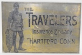 Brass The Travelers Insurane Co.  Adv Sign