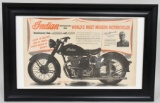 Indian Scout Motorcycle Advertising Print