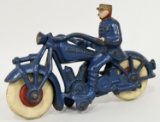 Hubley Cast Iron Champion Motorcycle Toy