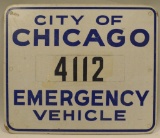 City of Chicago Reflective Parking Sign