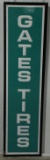 SST Embossed Gates Tires Advertising Sign