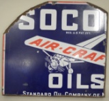 SSP Socony Air-Craft Oil Advertising Sign