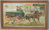 Moline Wagon Co. Advertising Framed Sign