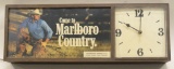 Come To Marlboro Country LIght up Clock