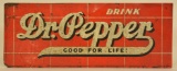 SST Embossed Dr Pepper Advertising Sign
