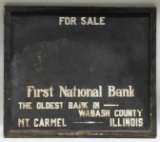 Early SST First National Bank Adv Sign