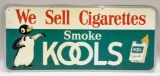 Vtg SST Embossed Kool Cigarettes Sign