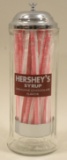 Hershey's Chocolate Syrup Straw Holder w/ lid
