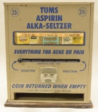 Tums Aspirin Alka Selzter Vending Machine w/prod