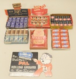 Lot of old Stock Razor Blades Store Display Boxes