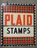 2 Part Hanging Plaid Stamps Advertising Sign