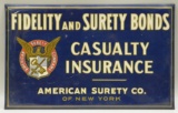 American Surety Insurance Tin Sign