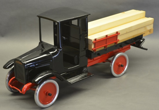 Restored Buddy L Lumber Hauler Truck