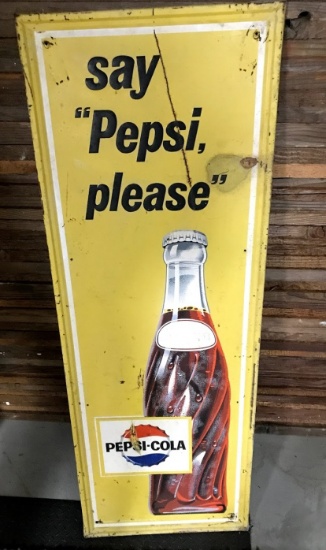 Pepsi Cola SST "Say Pepsi Please" Sign