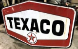 6' Texaco Double Sided Porcelain Sign