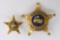 Obsolete Jay Co. Ind. Sheriff Badge Set