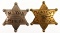 Pair Of Obsolete Pekin Illinois Mayor Badges
