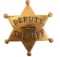 Obsolete Deputy Sheriff Six-Point Star Badge