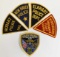 (5) Mixed Indiana Police Shoulder Patches