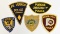 (5) Mixed Indiana Police Shoulder Patches