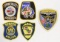 (5) Mixed City Police Shoulder Patches
