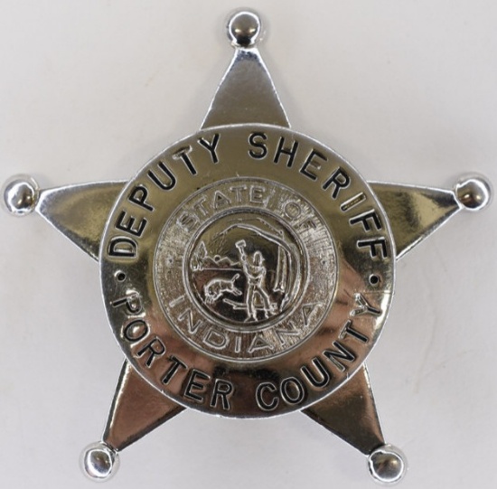 Obsolete Porter County IN Deputy Sheriff Badge