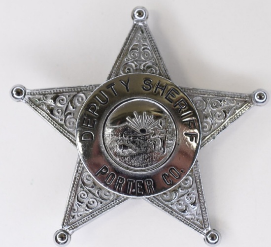 Obsolete Porter County IN Deputy Sheriff Badge