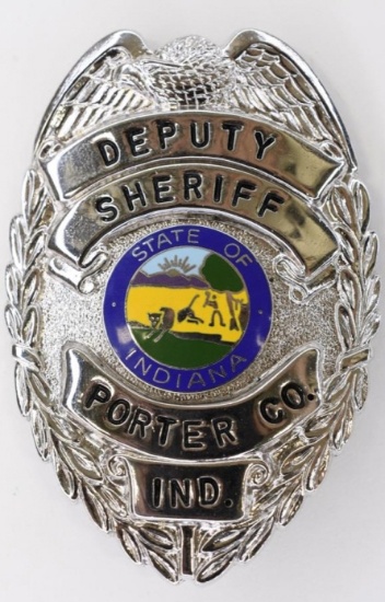 Obsolete Porter County IN Deputy Sheriff Badge