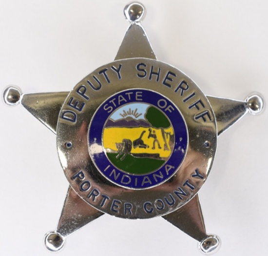 Obsolete Porter County IN Deputy Sheriff Badge