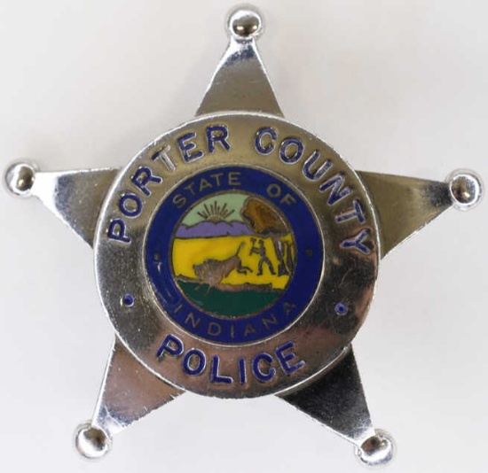 Obsolete Porter County Indiana Police Badge