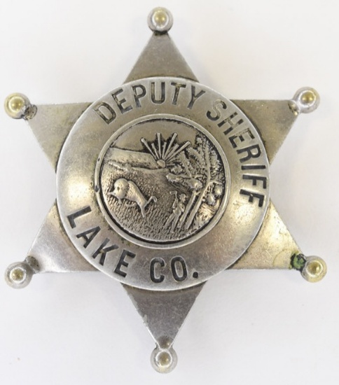 Obsolete Lake Co. Ind. Deputy Sheriff Badge