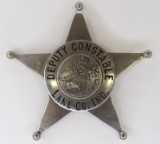 Vintage Obsolete Lake Co. Deputy Constable Badge