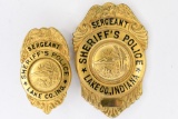 Obsolete Lake Co. Sheriff's Police Sgt. Badge Set