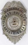 Named Obsolete LaPorte Co. Deputy Sheriff Badge