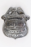 Obsolete Vanderburgh Co Deputy Sheriff Badge No.27