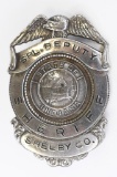 Obsolete Shelby Co. Spl. Deputy Sheriff Badge