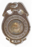 Obsolete Anaconda W.&C. Co Dep. Sheriff Badge