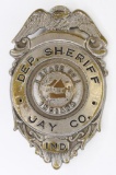 Obsolete Jay Co. Ind. Deputy Sheriff Badge