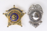 Lot Of 2 Obsolete Miami Co. Ind. Sheriff Badges