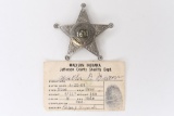 Obsolete Jefferson Co. Deputy Sheriff Badge w/ ID